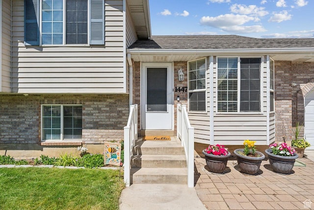 1447 E 230 S, Spanish Fork, UT 84660 - property entrance featuring brick siding and a shingled roof