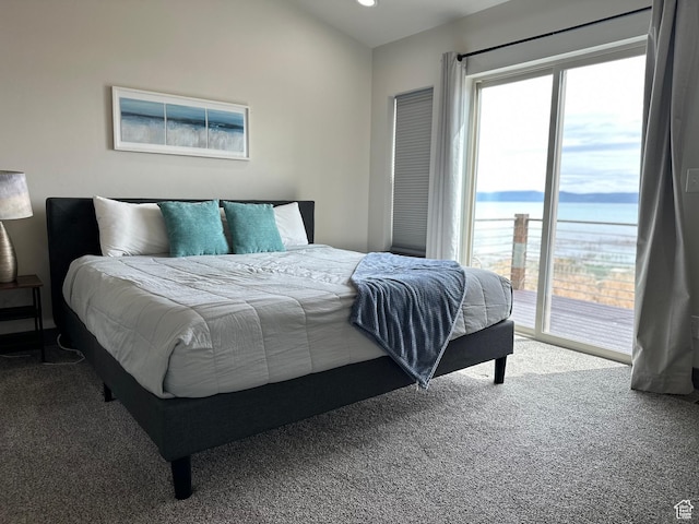 2500 N Bear Lake Blvd, Garden City, UT 84028 - bedroom featuring carpet, access to exterior, and multiple windows