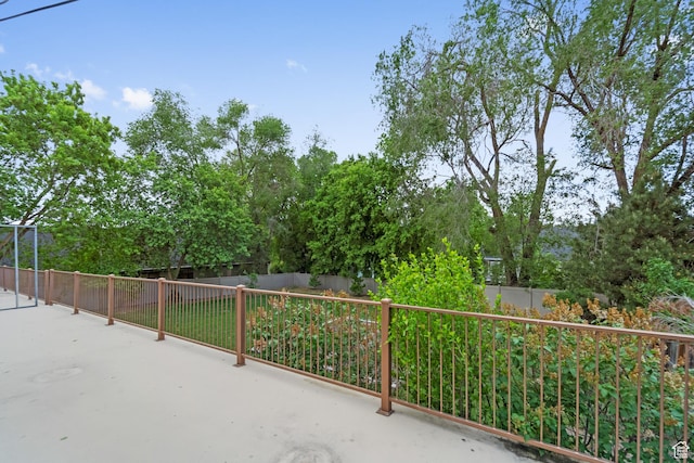 view of patio / terrace with a fenced backyard