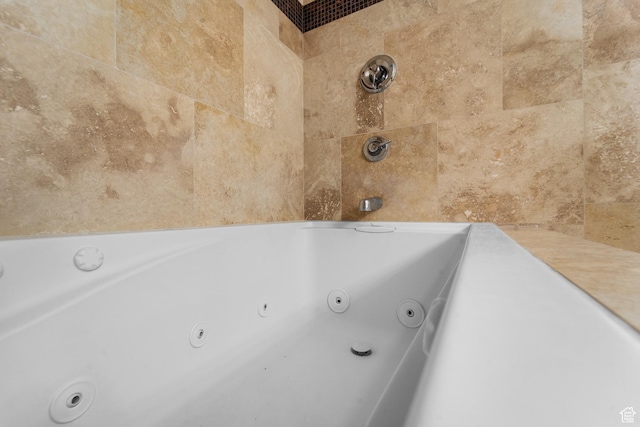 bathroom view of a jetted tub
