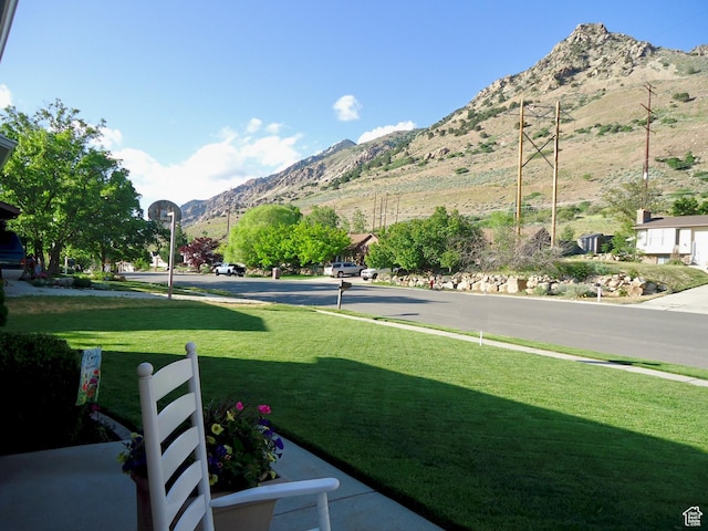 view of mountain backdrop