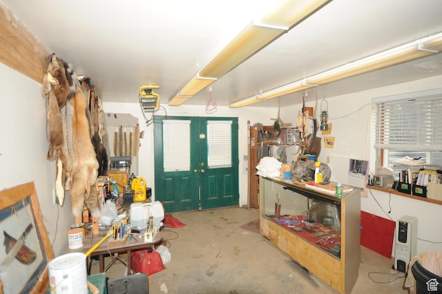 miscellaneous room featuring concrete floors