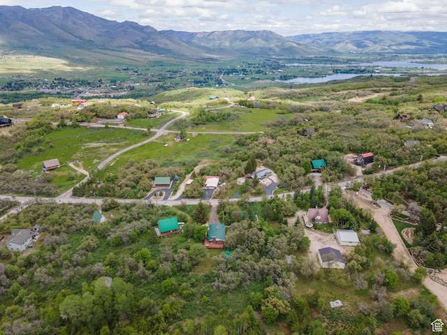 2147 N 3850 E, Eden, UT 84310 - aerial overview of property's location with a water and mountain view