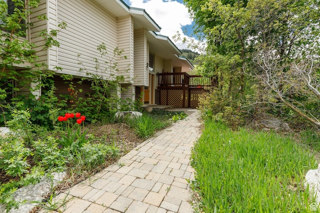2147 N 3850 E, Eden, UT 84310 - view of yard featuring a deck