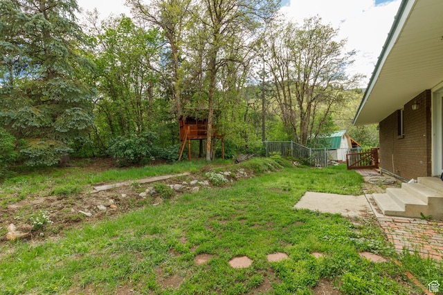 2147 N 3850 E, Eden, UT 84310 - view of yard with an outdoor structure