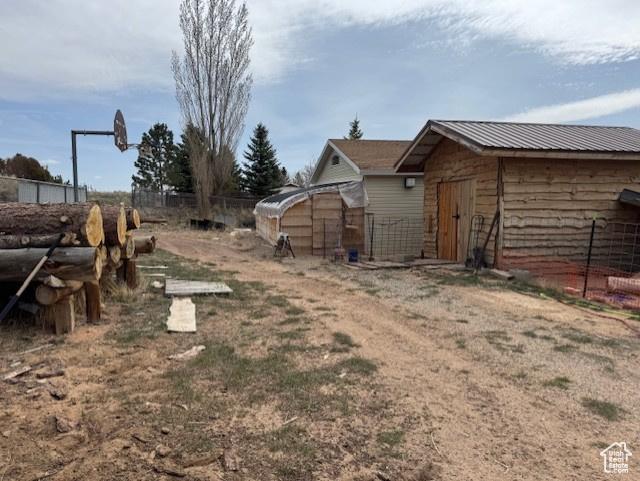 398 N 1st E, Manila, UT 84046 - view of yard with an outbuilding and an exterior structure