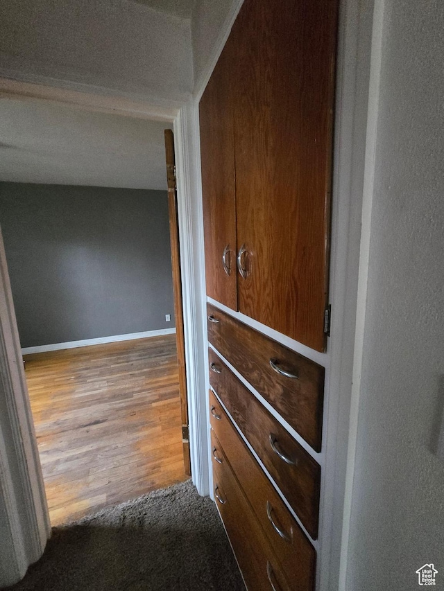 616 Jefferson St, Montpelier, ID 83254 - hall featuring wood finished floors and baseboards