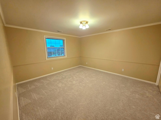 242 W 1100 S, Orem, UT 84058 - carpeted spare room featuring baseboards and crown molding