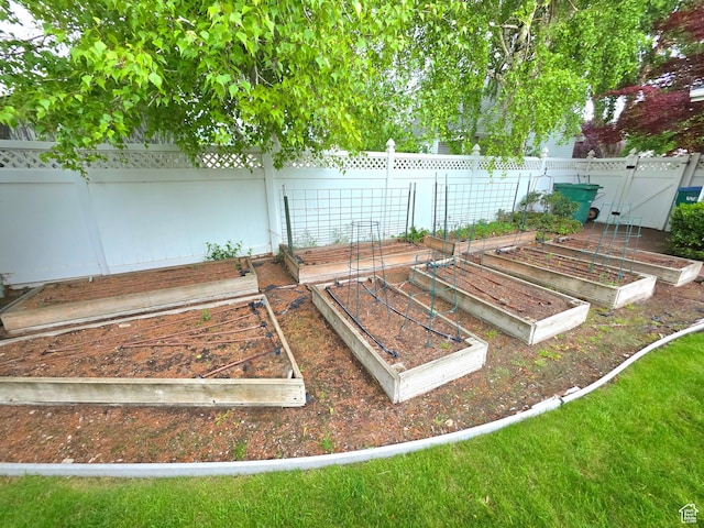 242 W 1100 S, Orem, UT 84058 - fenced backyard with a vegetable garden