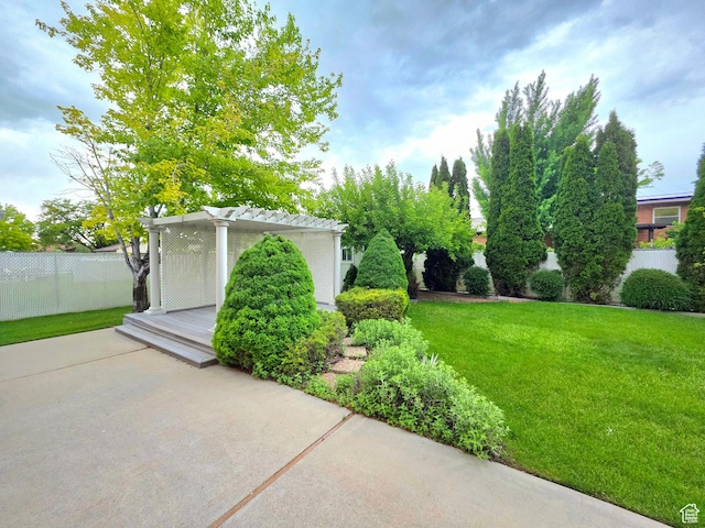 242 W 1100 S, Orem, UT 84058 - view of yard featuring a pergola and a patio