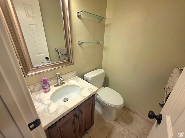 242 W 1100 S, Orem, UT 84058 - half bath with toilet, vanity, tile patterned flooring, and baseboards