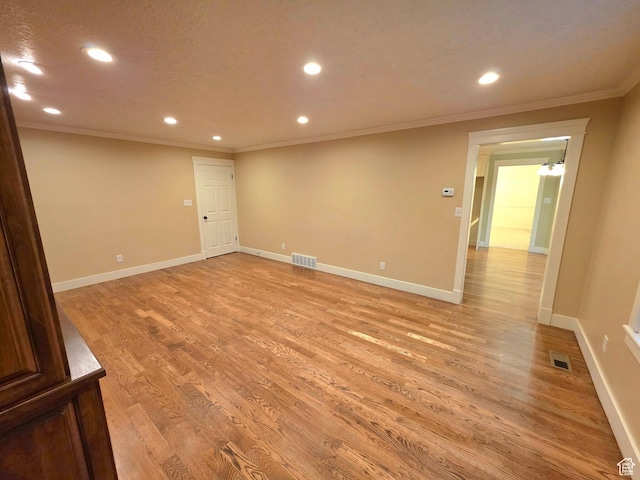 242 W 1100 S, Orem, UT 84058 - spare room with recessed lighting, crown molding, light wood finished floors, and baseboards