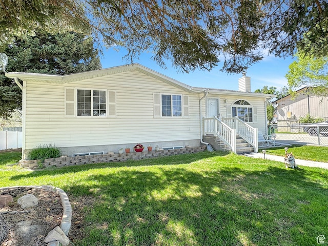 415 N Cedar Vw, Orangeville, UT 84537 - view of front facade featuring a chimney