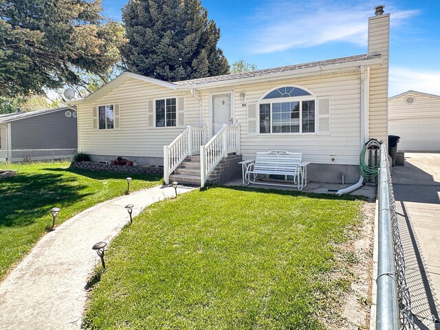 415 N Cedar Vw, Orangeville, UT 84537 - view of front facade with a chimney