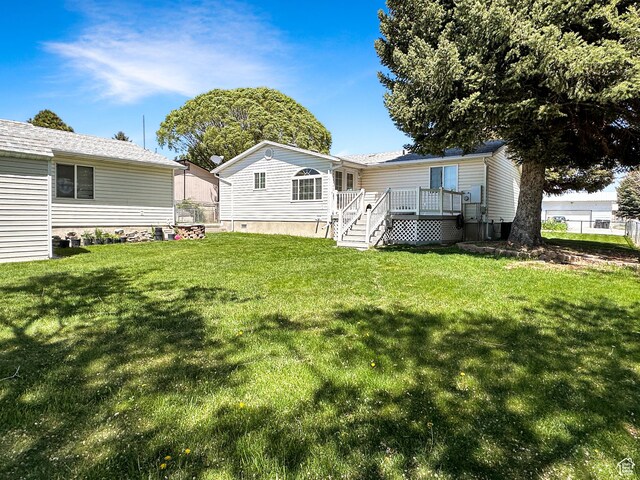 415 N Cedar Vw, Orangeville, UT 84537 - back of property with a deck