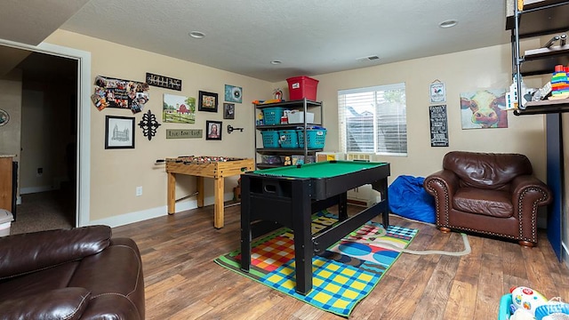 1136 S 4425 W, Cedar City, UT 84720 - game room with wood finished floors, pool table, baseboards, and recessed lighting