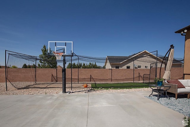 1136 S 4425 W, Cedar City, UT 84720 - fenced backyard featuring basketball court
