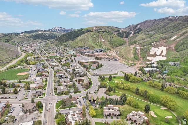 view of property location with a mountainous background