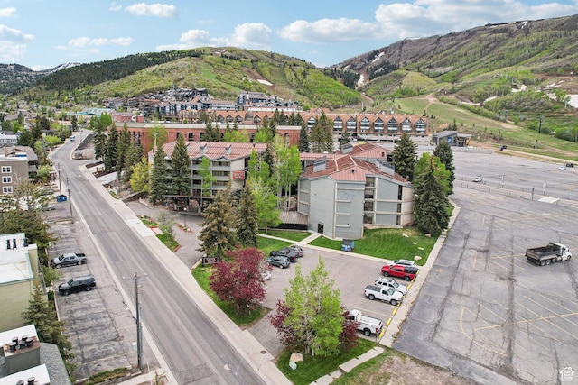 bird's eye view of mountains