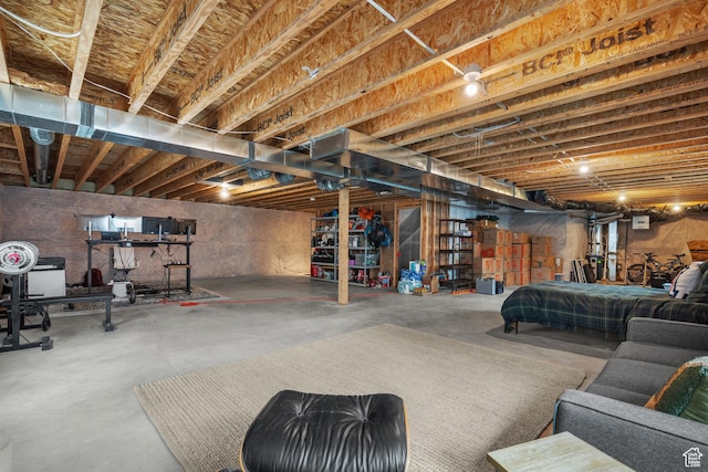 703 W Swinley Dr, Murray, UT 84123 - view of unfinished basement
