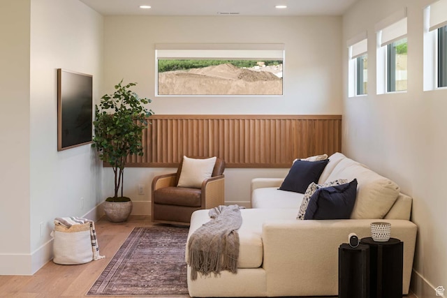 1171 E 430 S, Santaquin, UT 84655 - sitting room featuring wood finished floors, baseboards, and recessed lighting