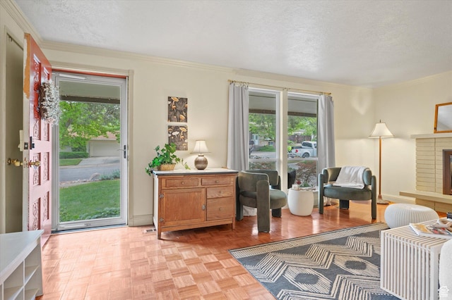 2068 S 200 E, Bountiful, UT 84010 - entrance foyer with a textured ceiling, ornamental molding, and baseboards
