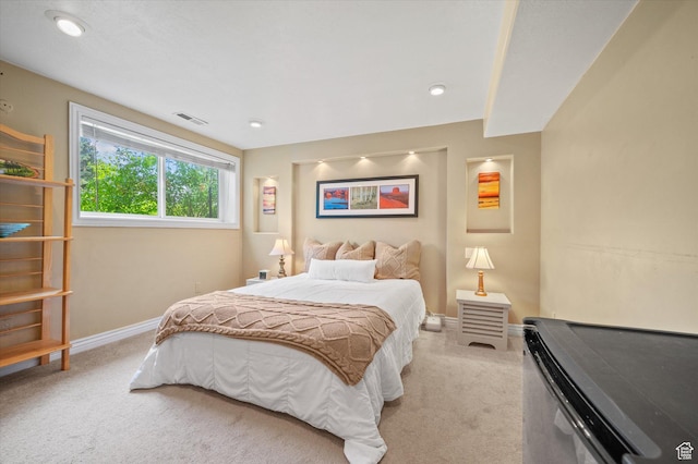2068 S 200 E, Bountiful, UT 84010 - bedroom with light colored carpet, baseboards, and recessed lighting