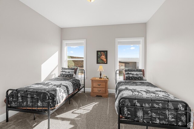 7664 Whileaway E, Park City, UT 84098 - carpeted bedroom with multiple windows