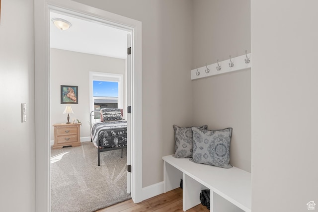 7664 Whileaway E, Park City, UT 84098 - mudroom featuring baseboards and light wood finished floors