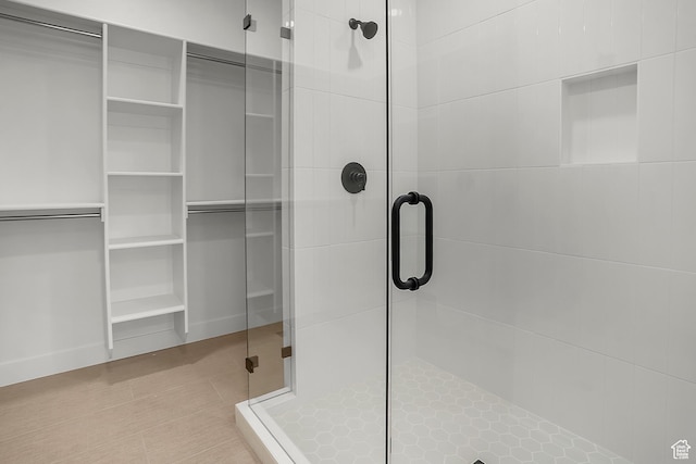 1631 W Century Ln Unit A, Mapleton, UT 84664 - bathroom with a shower stall and a spacious closet