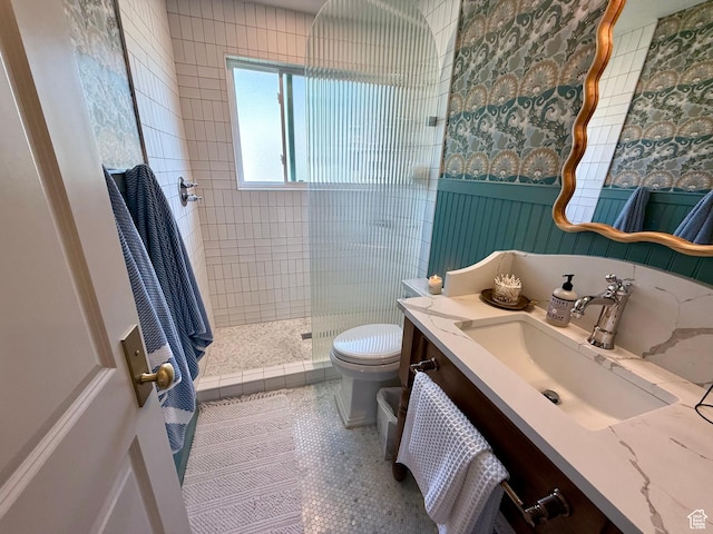 1367 N Brookhurst Cir, Centerville, UT 84014 - full bathroom featuring toilet, walk in shower, and vanity