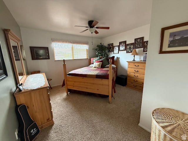 1255 W 200 S, Vernal, UT 84078 - carpeted bedroom featuring ceiling fan