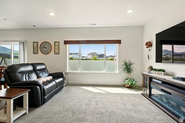 1412 W 1920 S, Logan, UT 84321 - living area with carpet and recessed lighting