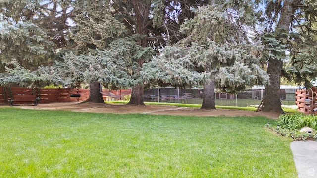 312 E 1st S, Preston, ID 83263 - view of yard with a trampoline