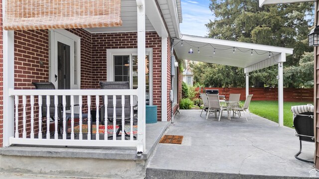 312 E 1st S, Preston, ID 83263 - view of patio / terrace featuring outdoor dining area