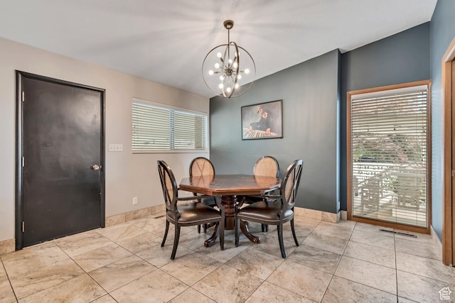 1485 E 1850 N, Provo, UT 84604 - dining room with a chandelier, plenty of natural light, and baseboards