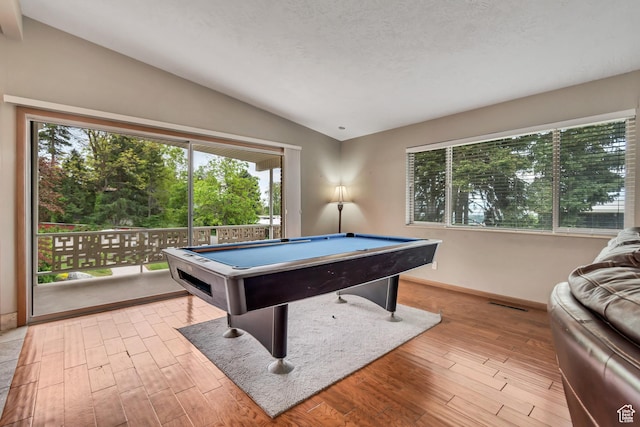 1485 E 1850 N, Provo, UT 84604 - rec room with vaulted ceiling, healthy amount of natural light, wood finished floors, and billiards