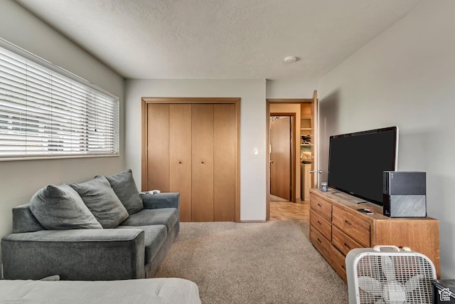 1485 E 1850 N, Provo, UT 84604 - living area featuring light colored carpet and a textured ceiling