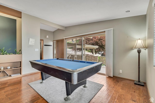 1485 E 1850 N, Provo, UT 84604 - recreation room featuring lofted ceiling, wood finished floors, billiards, and baseboards