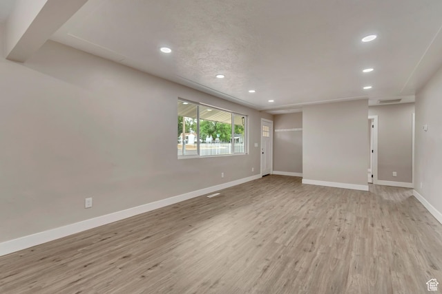 4098 W 5580 S, Salt Lake City, UT 84118 - spare room with recessed lighting, baseboards, and light wood finished floors