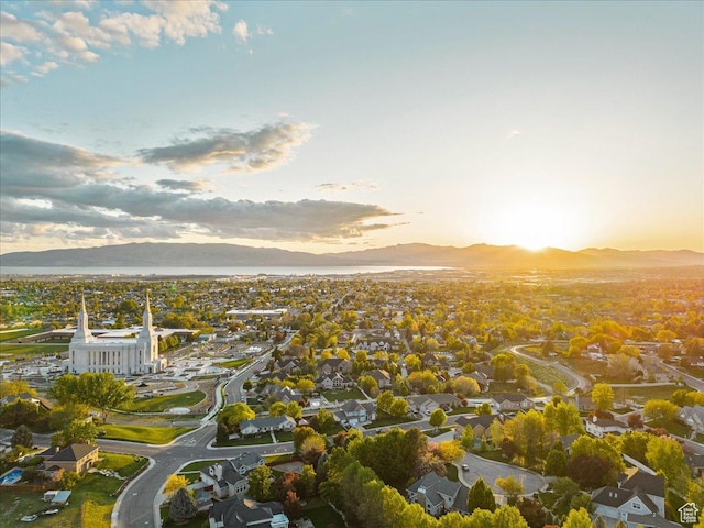14 N 1025 E, Lindon, UT 84042 - aerial view at dusk of a mountain view