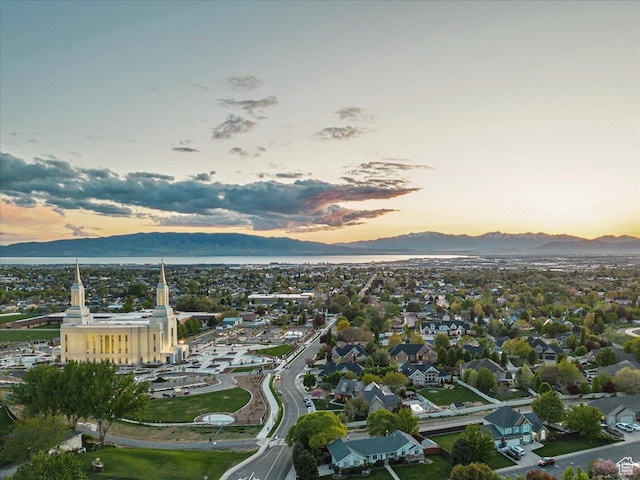 14 N 1025 E, Lindon, UT 84042 - aerial view at dusk of a mountain view