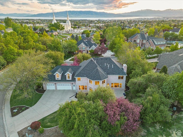 14 N 1025 E, Lindon, UT 84042 - aerial perspective of suburban area featuring a mountain backdrop