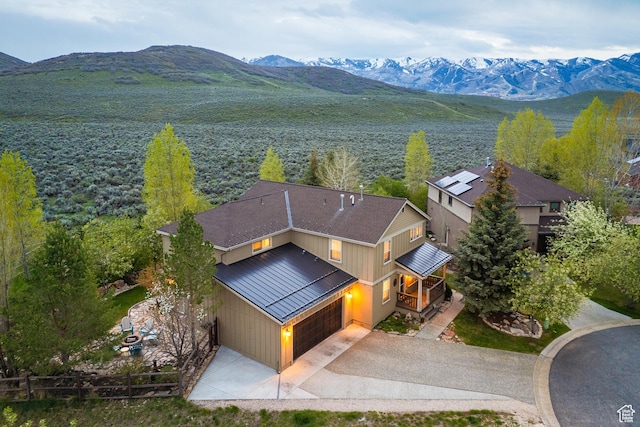 1288 E Foxcrest Ct, Park City, UT 84098 - view from above of property with a mountain backdrop
