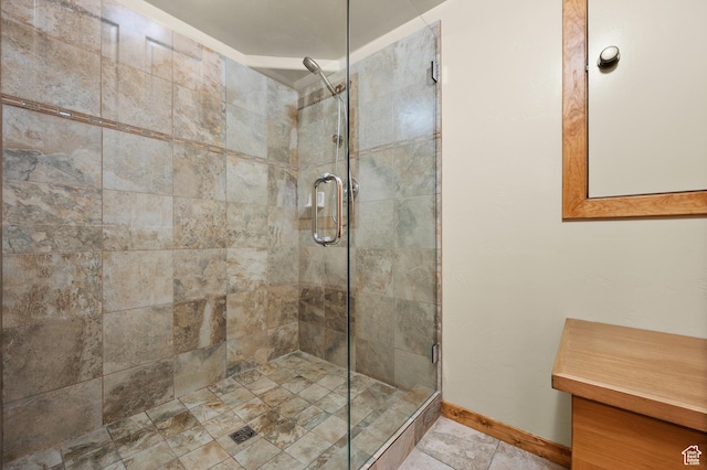 9266 Par Ct, Park City, UT 84098 - full bathroom with a stall shower and baseboards