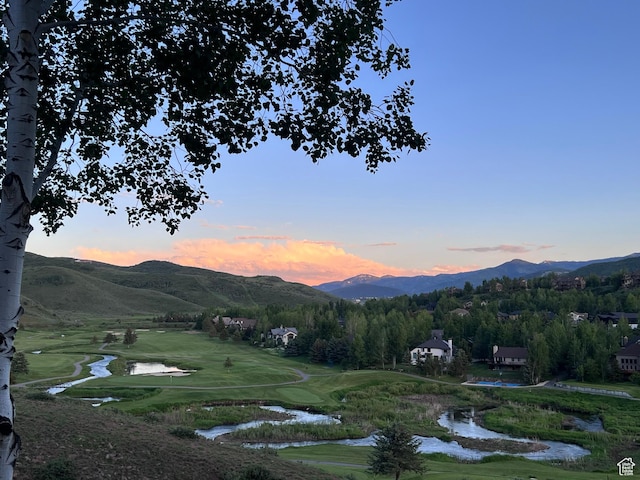 9266 Par Ct, Park City, UT 84098 - view of mountain backdrop featuring a large body of water and a local golf course
