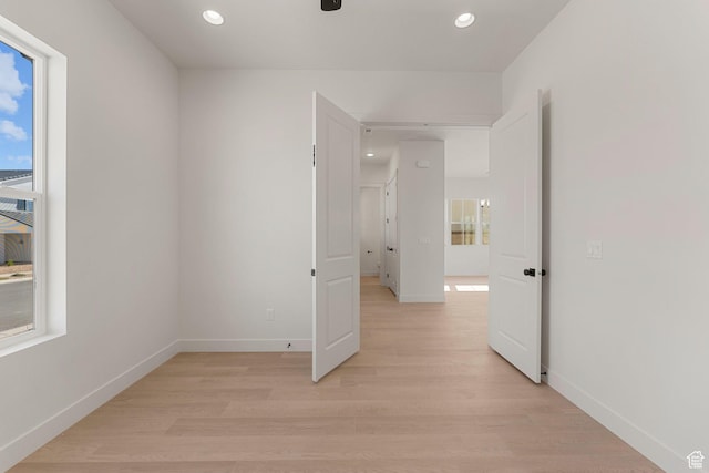 669 Juniper Hill Dr, St George, UT 84790 - empty room with light wood-type flooring, recessed lighting, baseboards, and a ceiling fan