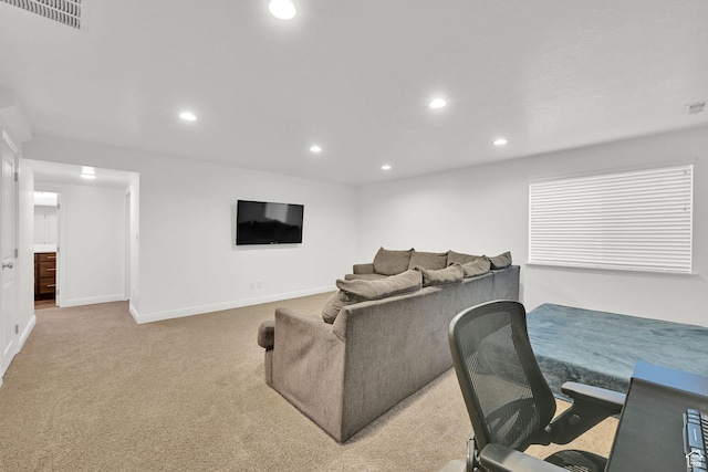 250 W 1200 S Unit 127, Tremonton, UT 84337 - living area with light colored carpet and recessed lighting