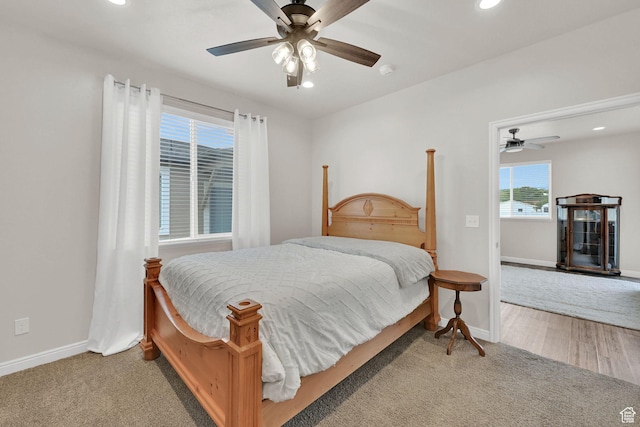 250 W 1200 S Unit 127, Tremonton, UT 84337 - carpeted bedroom featuring recessed lighting and ceiling fan