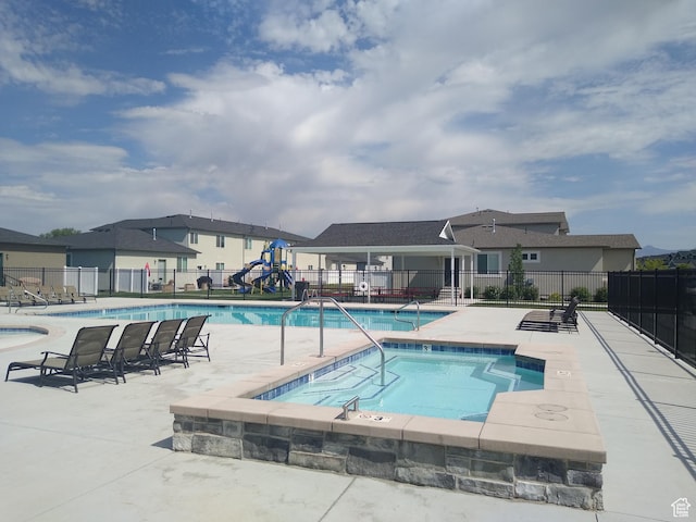 250 W 1200 S Unit 127, Tremonton, UT 84337 - community pool featuring a community hot tub and a patio